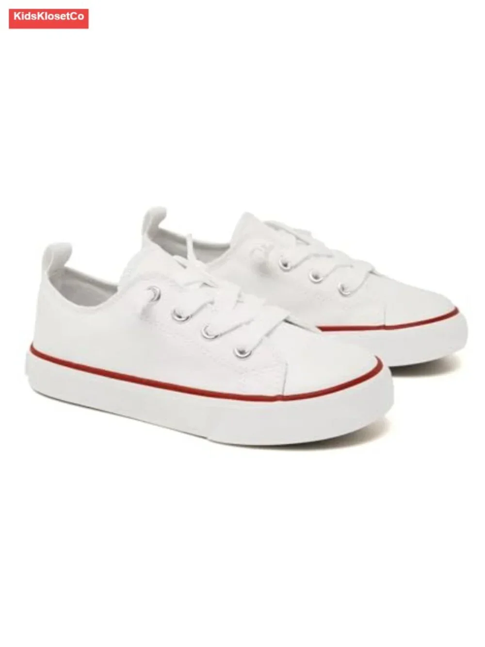 Toddler Slip On Canvas Sneakers Cushioned Soft Durable Kids Shoes